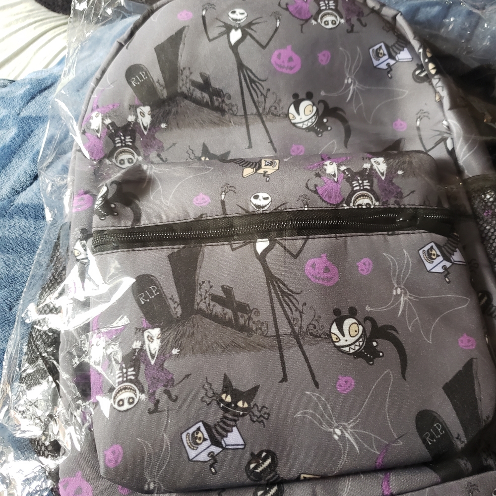 Halloween Character Gray Backpack